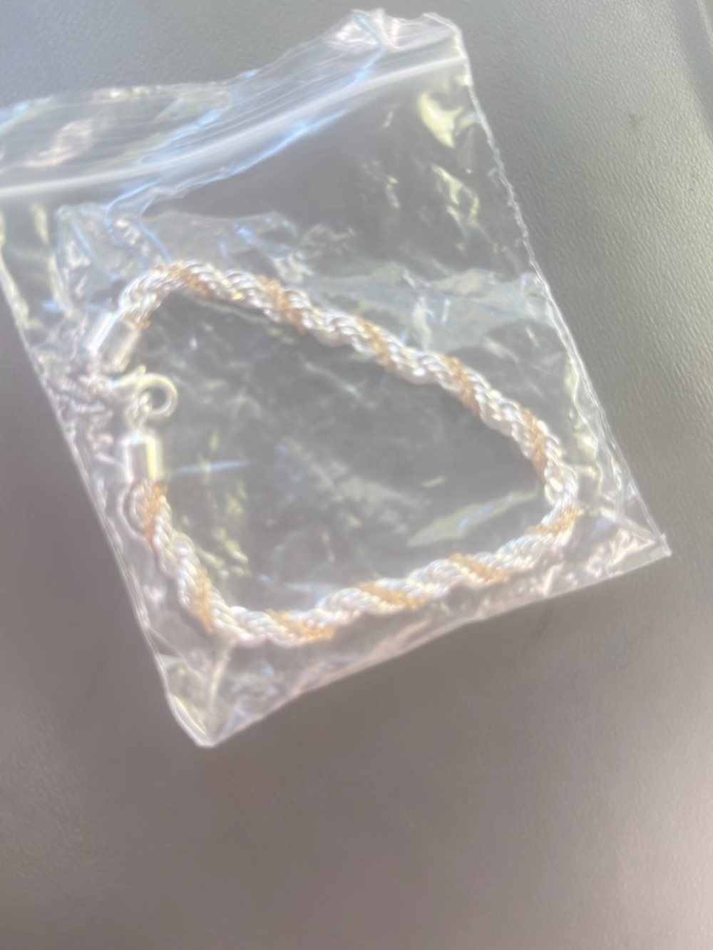 Two-Tone Rope Chain Bracelet - Silver & Gold